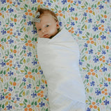 Cotton Muslin Swaddle Blanket 3 Pack - White