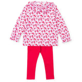 Lulu Girls' Legging Set - Wild West Pink