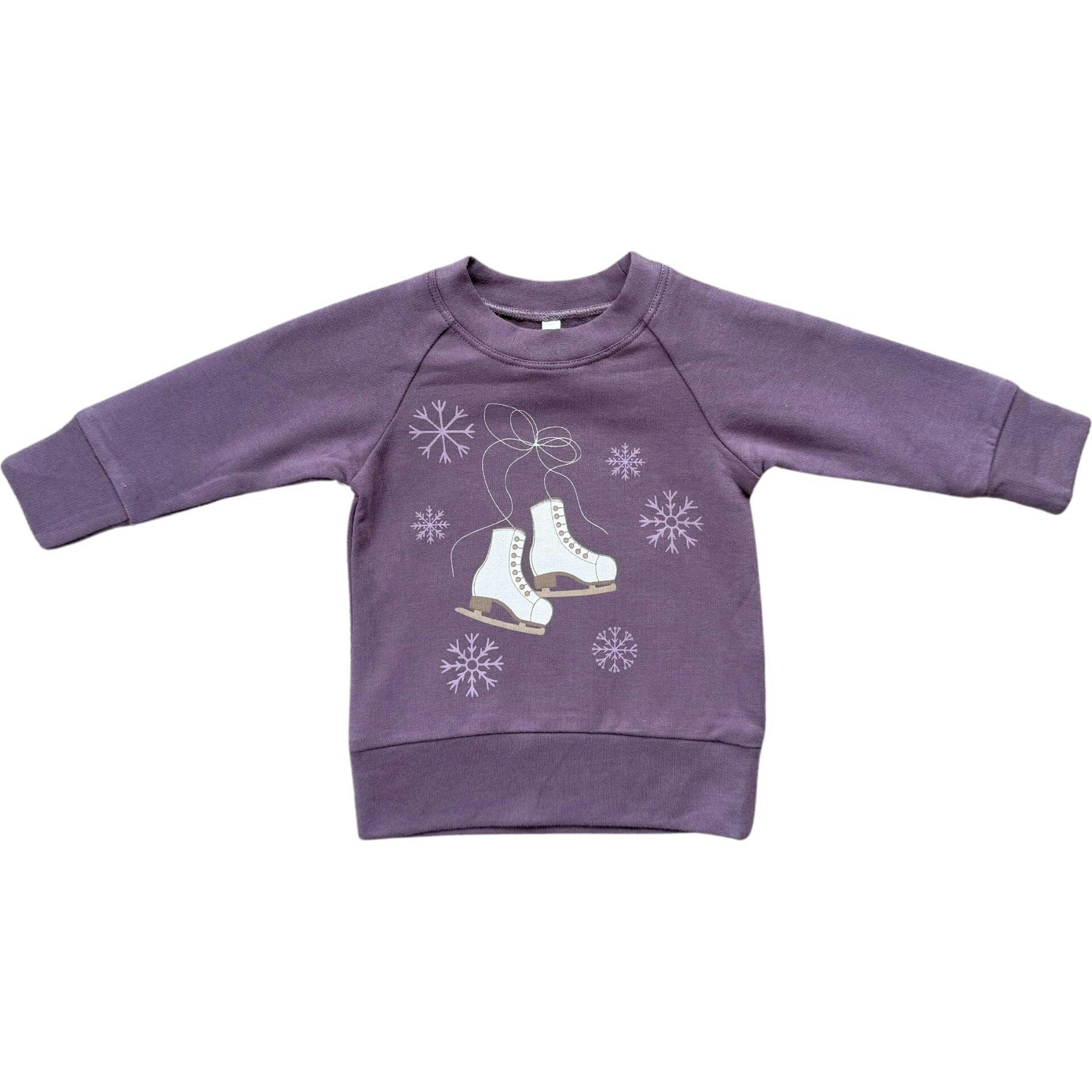 Girl's Raglan Sweatshirt Slate Daisy
