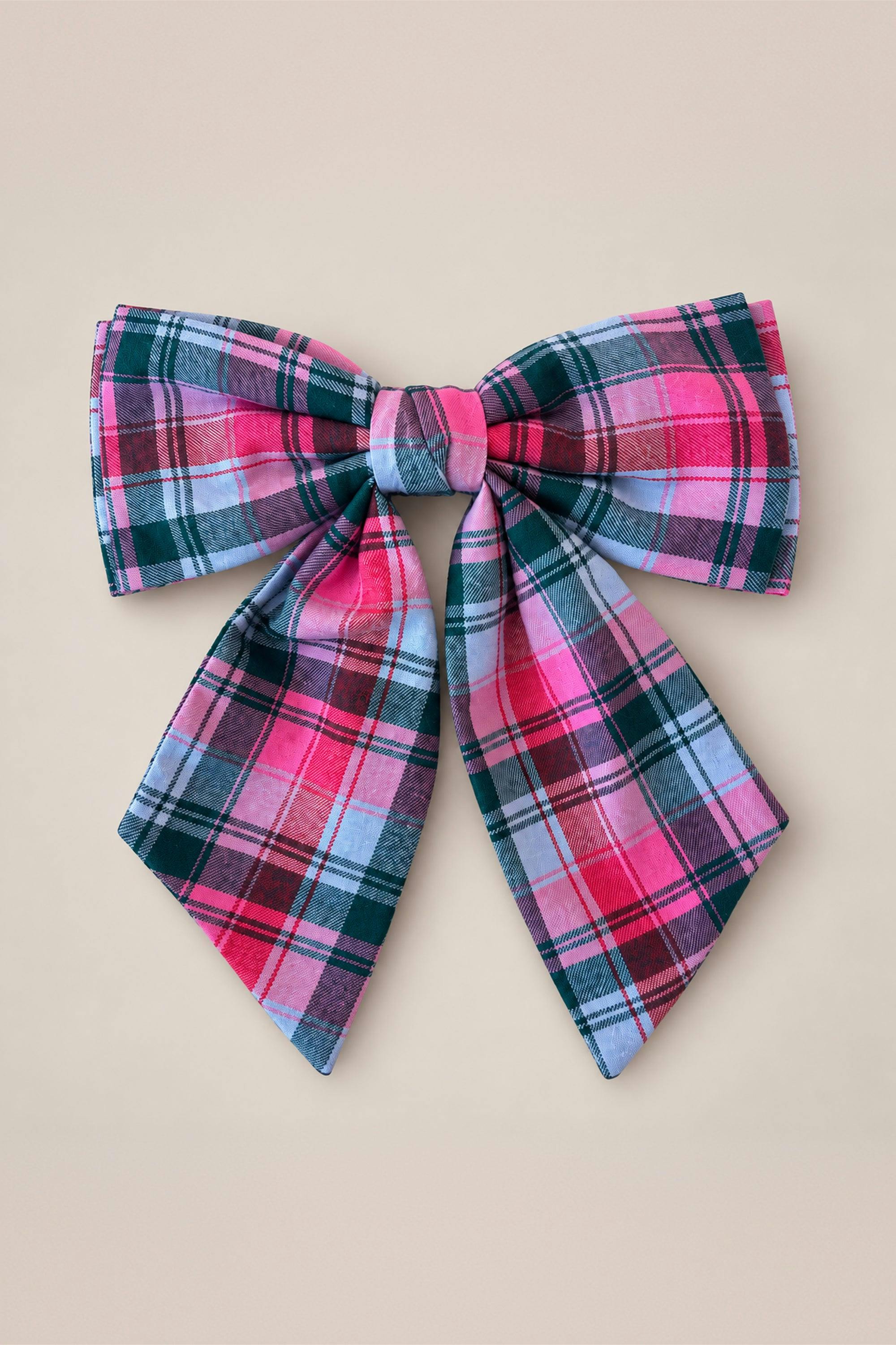 Hair Bows in Vibrant Plaid