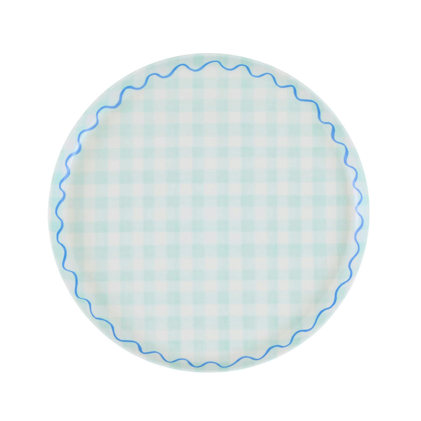 Gingham Reusable Small Plates