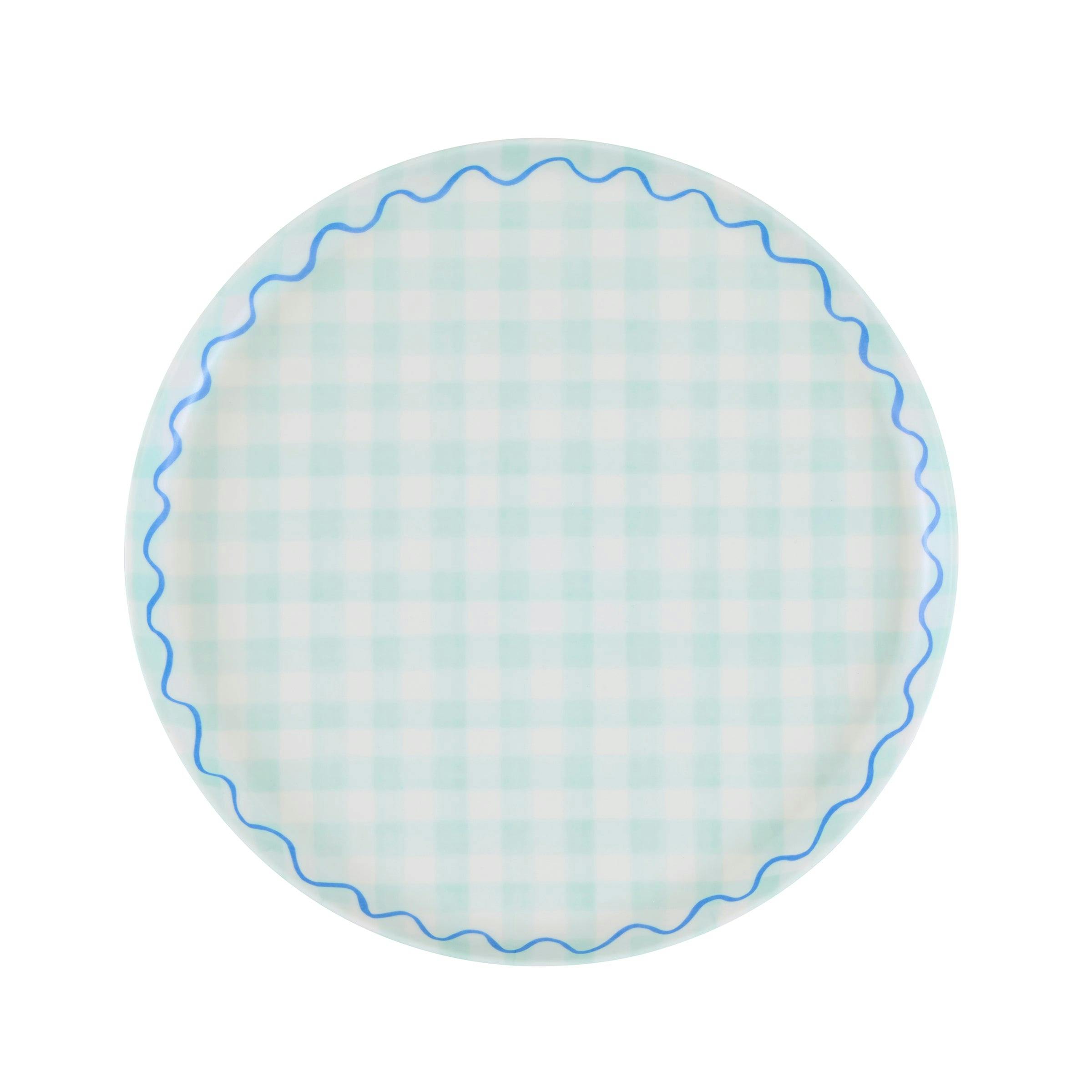 Gingham Reusable Small Plates