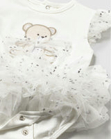Ruffled Romper with Tulle Skirt and Headband