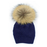 Chunky Knit Hat (Snap On Pom Sold Separately)