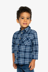 Plaid Shirt Blue And White