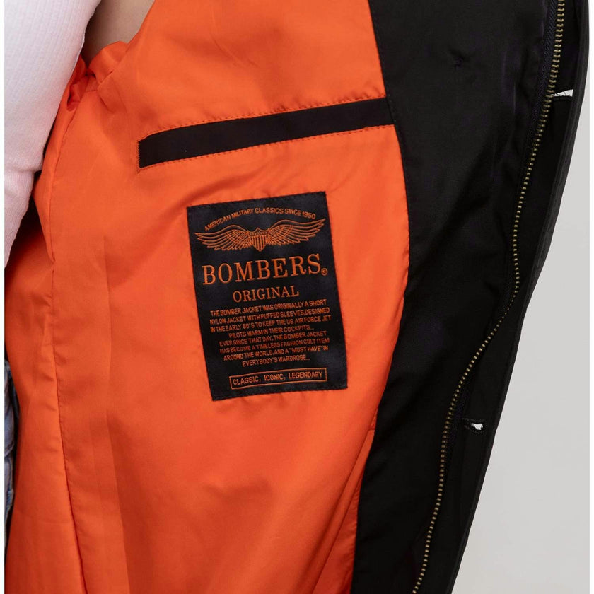 BOMBERS ORIGINAL Audrey Classic Trench Coat - Black