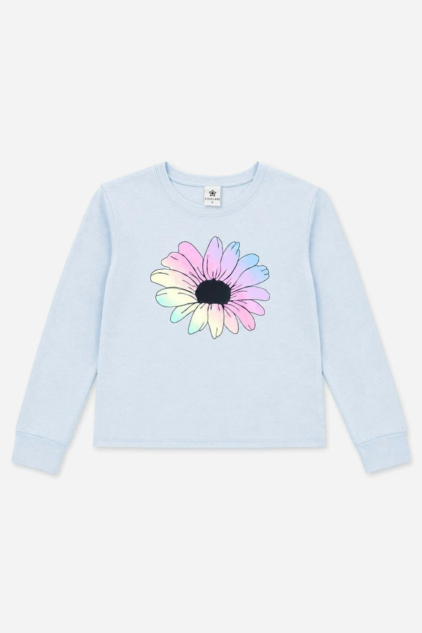 Washed Cotton Long Sleeve Easy Tee