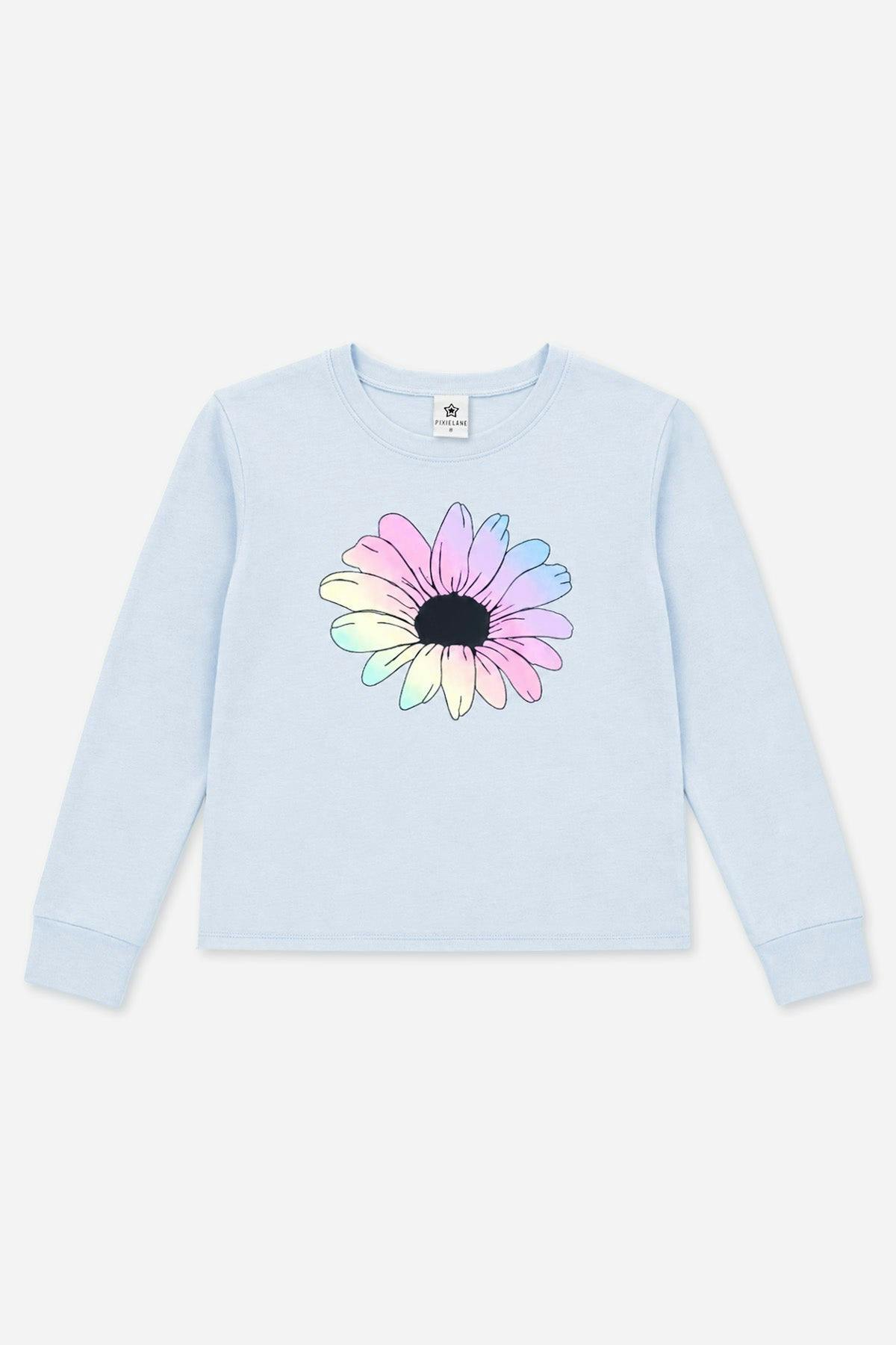 Washed Cotton Long Sleeve Easy Tee