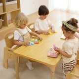 Adrian | Adjustable Wooden Toddler Table and 4 Chair Set