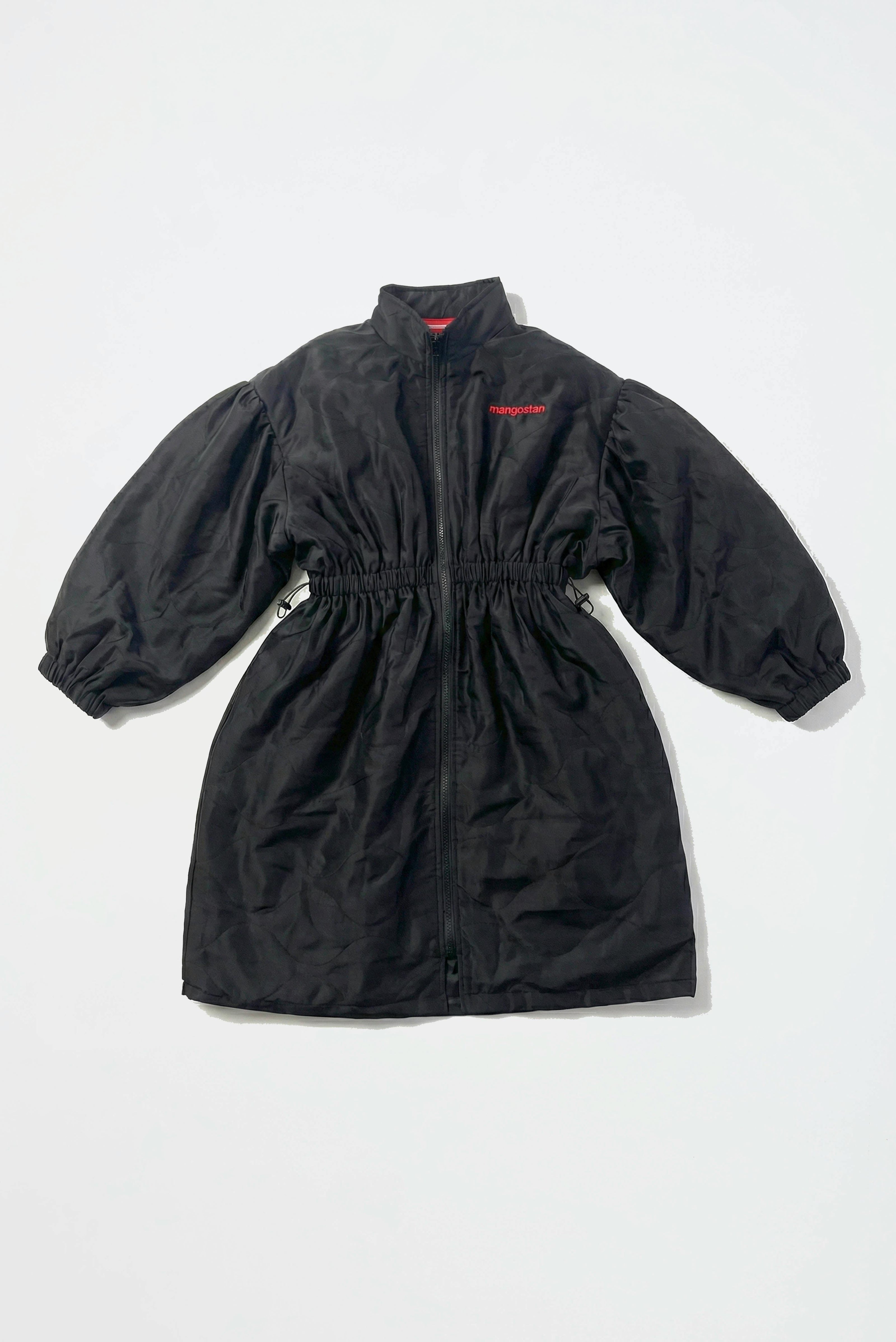 NYLON QUILTED DRESS BLACK