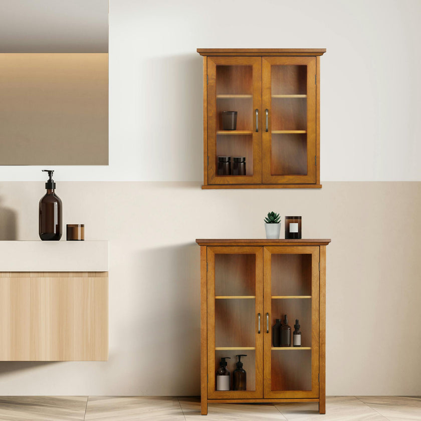 Avery Wooden 2 Door Floor Cabinet with Storage