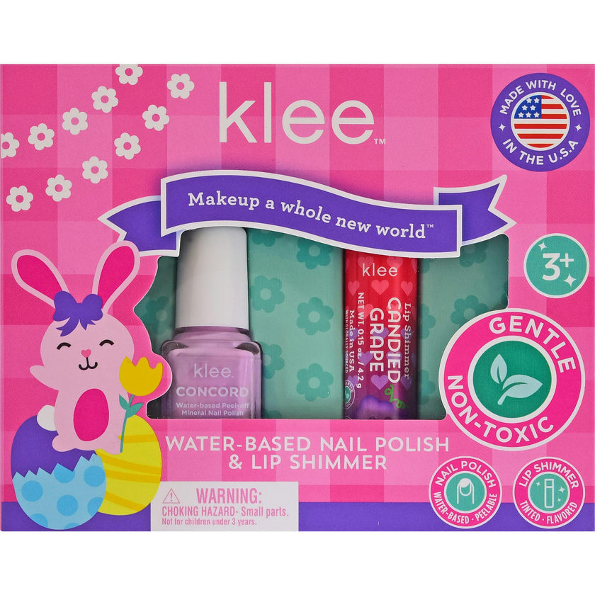 Skipping Purple Easter Water-Based Nail Polish And Lip Shimmer Set