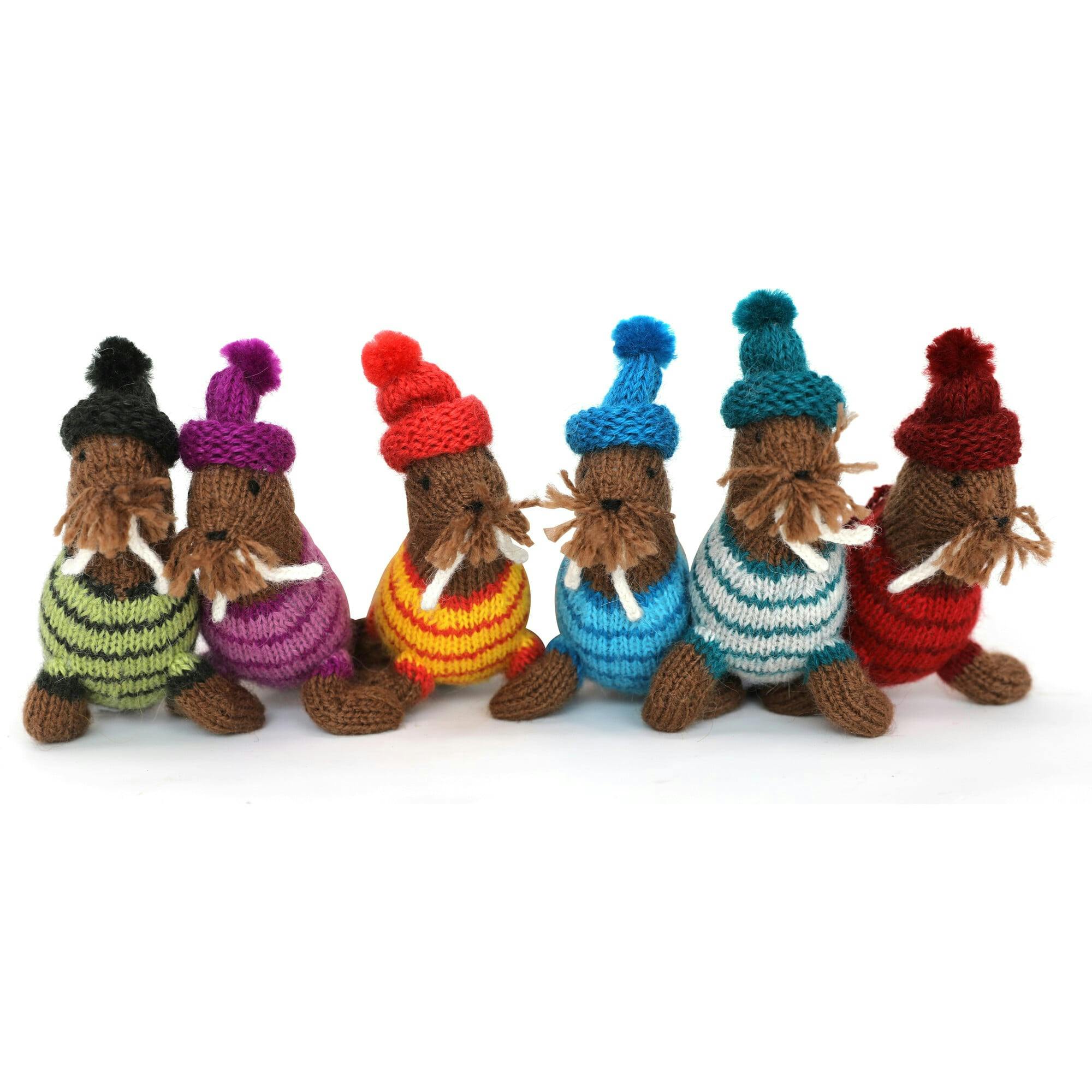 Set of 6 Winter Holiday Ornaments