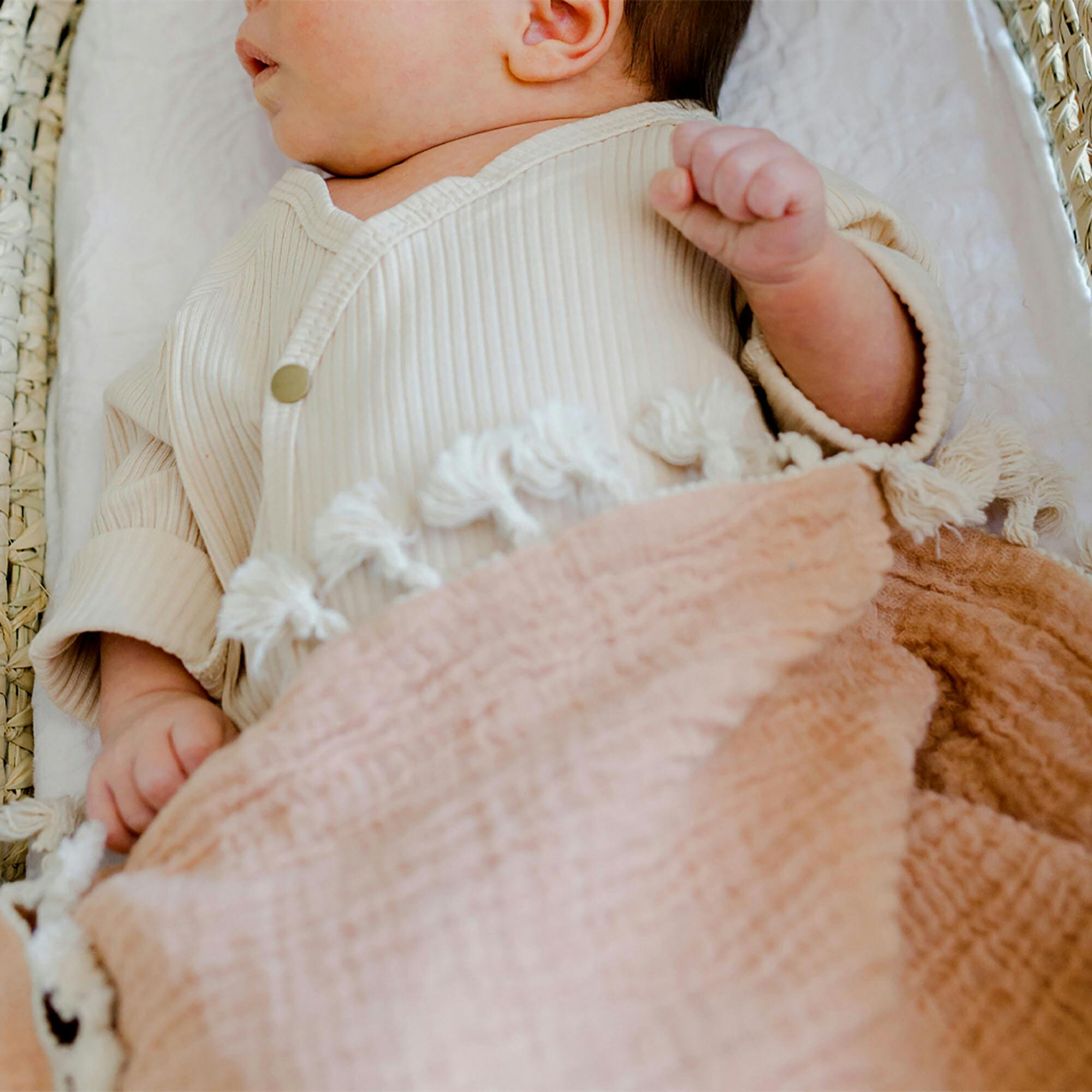 6-Layer Muslin Cotton Baby Blanket (Copper)