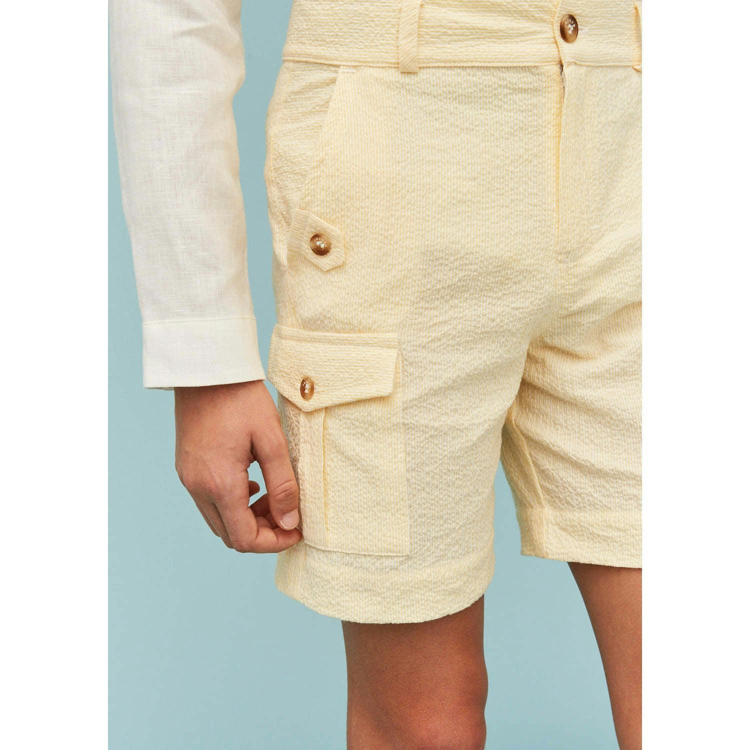 Seersucker Cargo Shorts