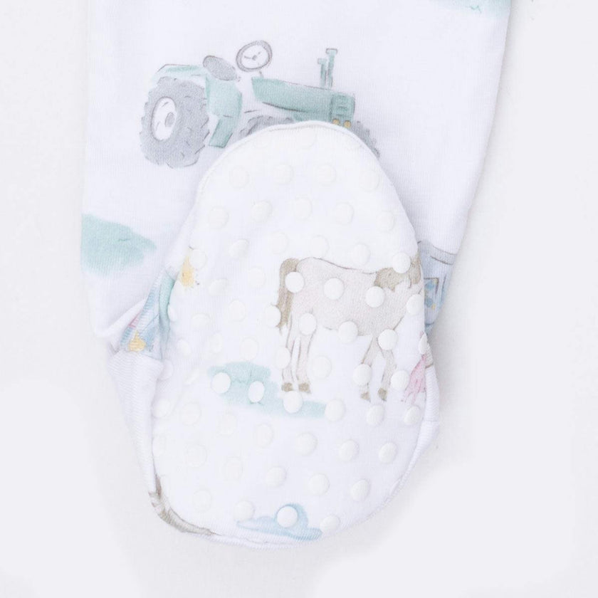Farm Animal Party - 2 Way Zipper Footie