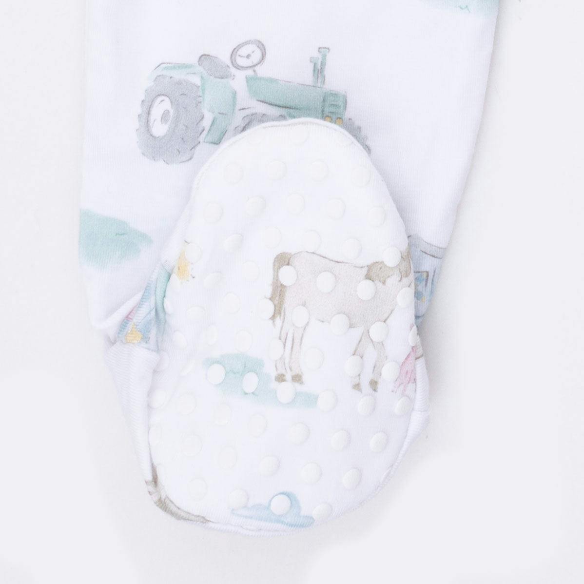 Farm Animal Party - 2 Way Zipper Footie