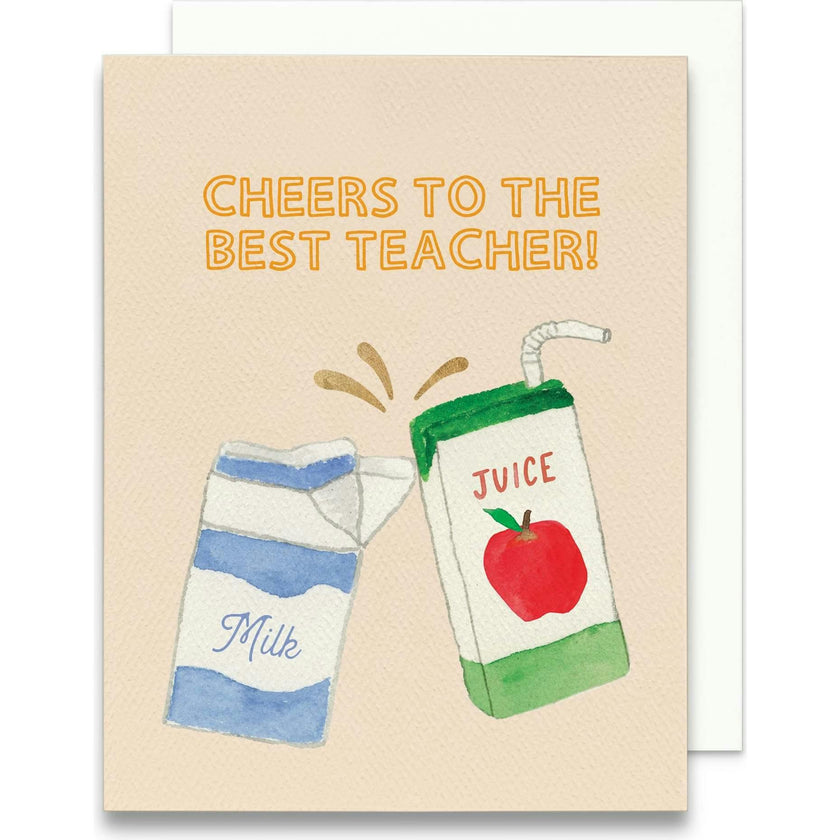 Cheers to the Best Teacher Greeting Card