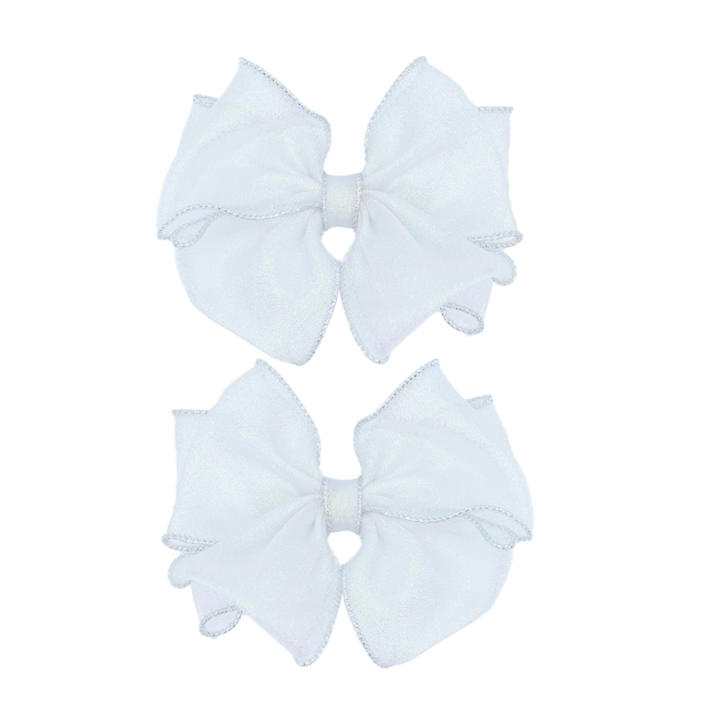 Shimmering Bow Hairclip Set
