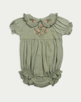 Mathilda Baby Bubble Romper - Sage Green