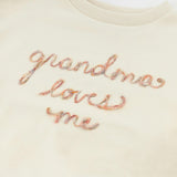 "grandma loves me" Ruffle Slouch