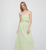 The June Nap Top - Lime Gingham