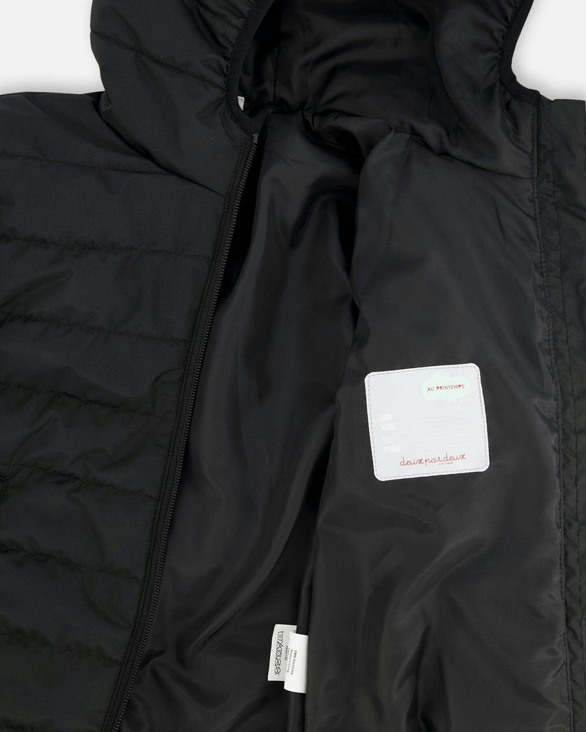 Quilted Mid-Season Jacket Black
