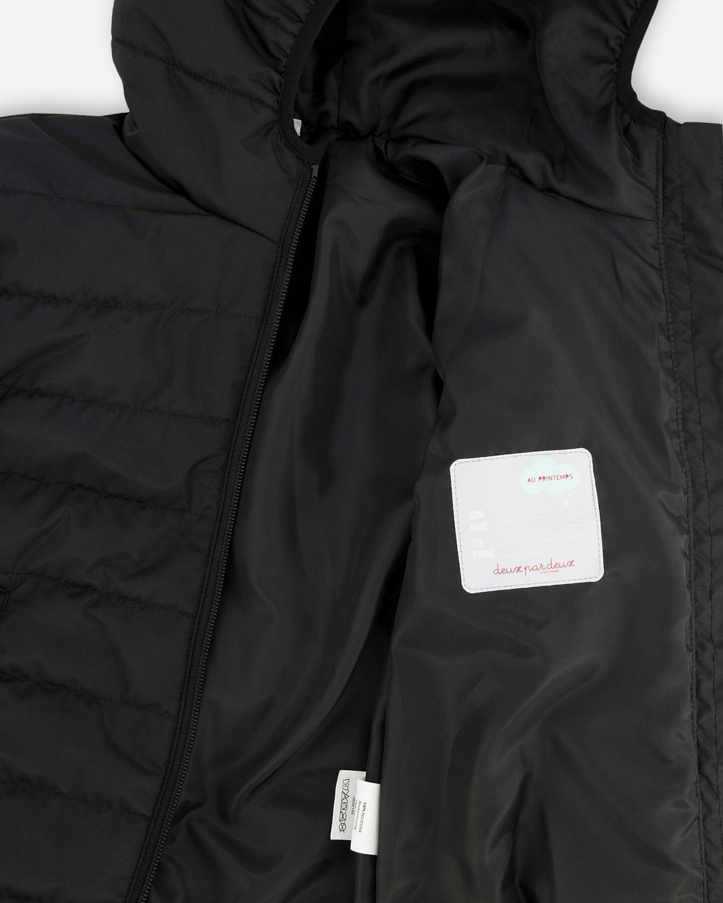 Quilted Mid-Season Jacket Black