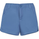 Organic Stretch Chino Pull-On Short, Blue