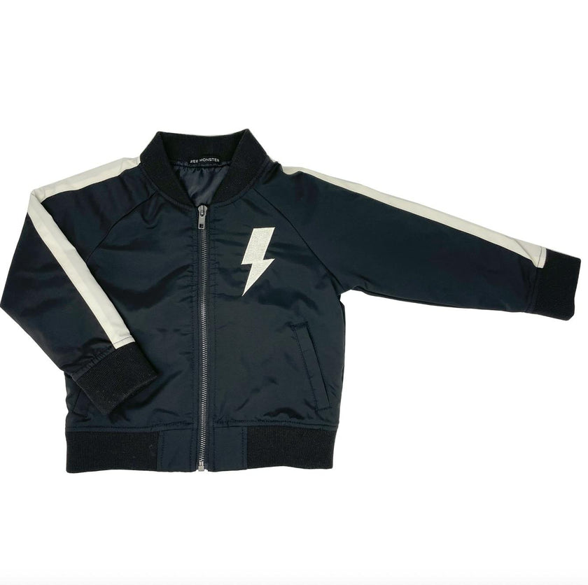 Super Duper Black Bomber Jacket - Unisex for Boys and Girls