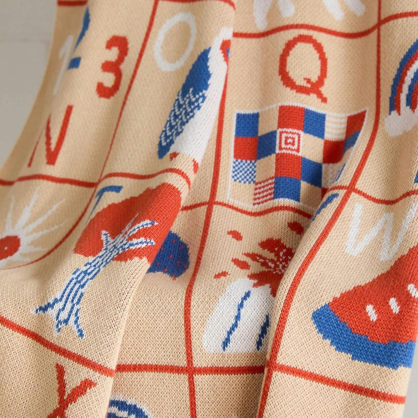 ABC Knit Midi Blanket