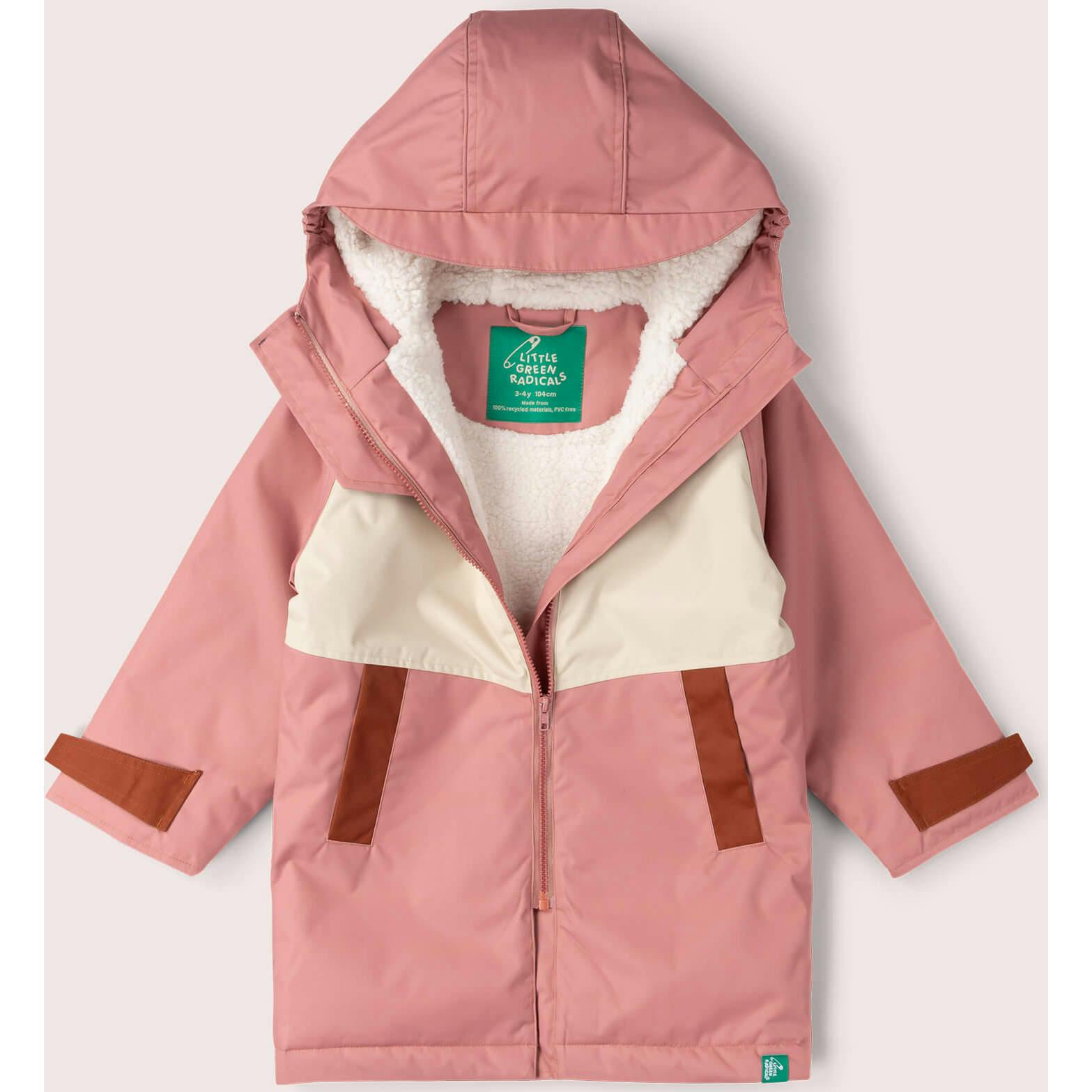 Soft Pink Recycled Waterproof Robe, Pink