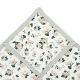 Organic Cotton Muslin Quilted Throw - Magnolia
