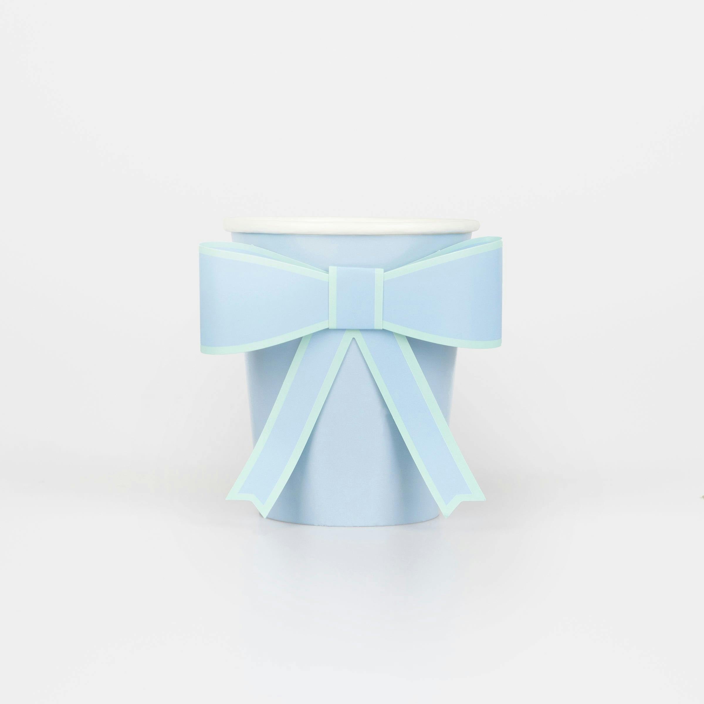 Pastel Bow Cups