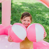 Water Fun Inflatable Castle Kiddie Pool & Sprinkler Play Center With Pump & Beach Balls
