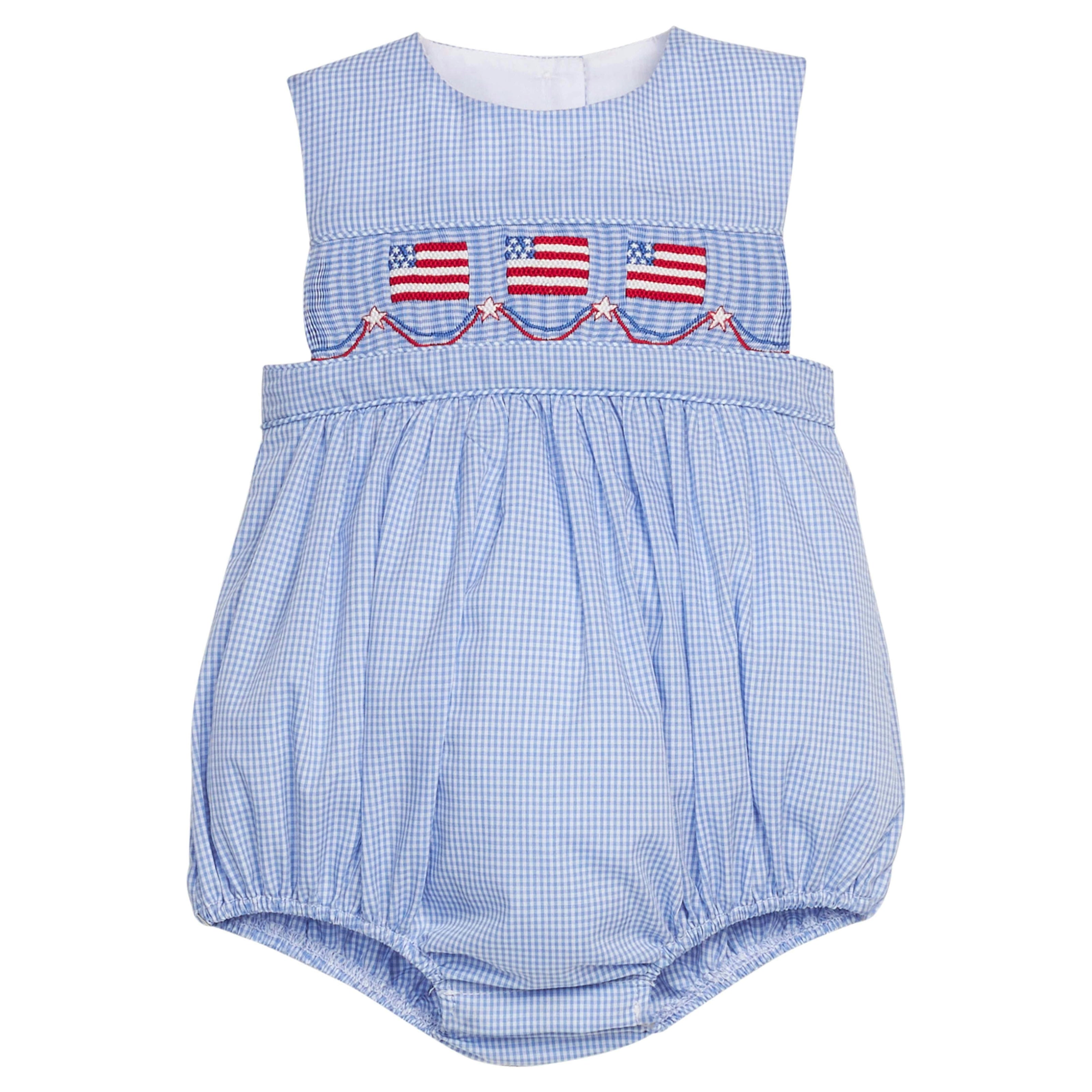 Smocked Apron Bubble - Flags