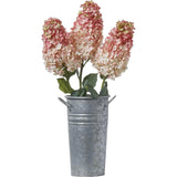Light Pink Silk Pee Gee Hydrangea Single Long Stem Spray - 36"