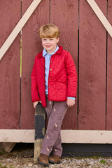 Classic Quilted Jacket - Red