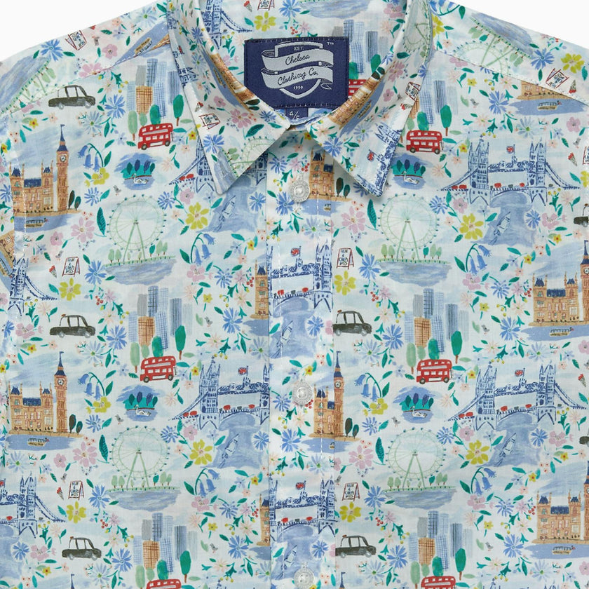 Short-Sleeved London Scenes Shirt