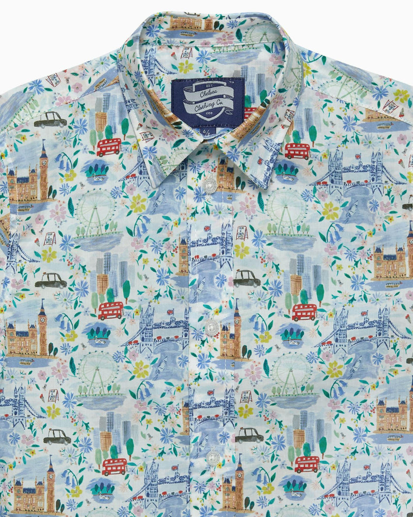 Short-Sleeved London Scenes Shirt