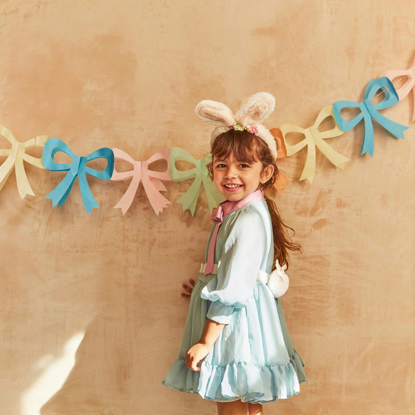 Tissue Paper Bow Garland Set