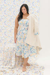 Petal Dress in Blue Bouquet