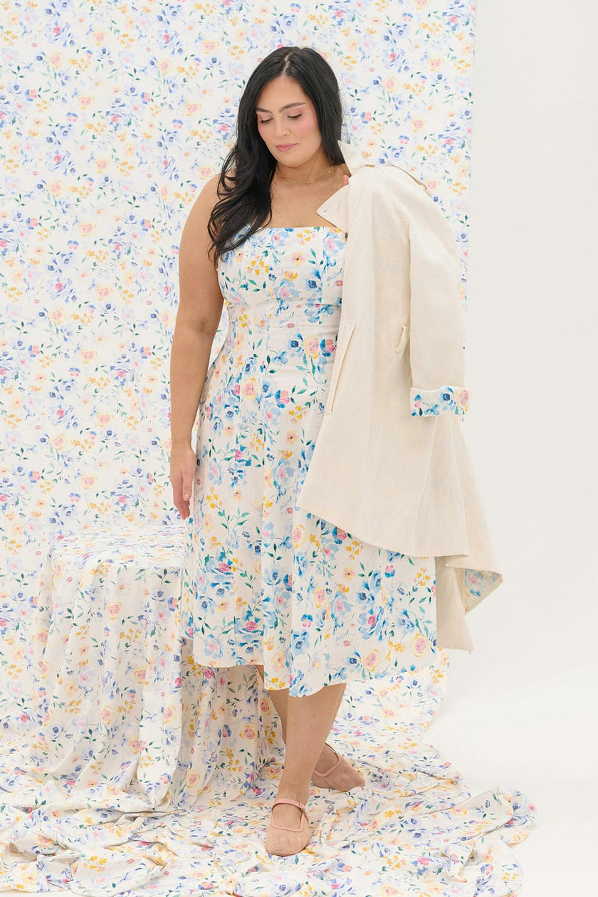 Petal Dress in Blue Bouquet