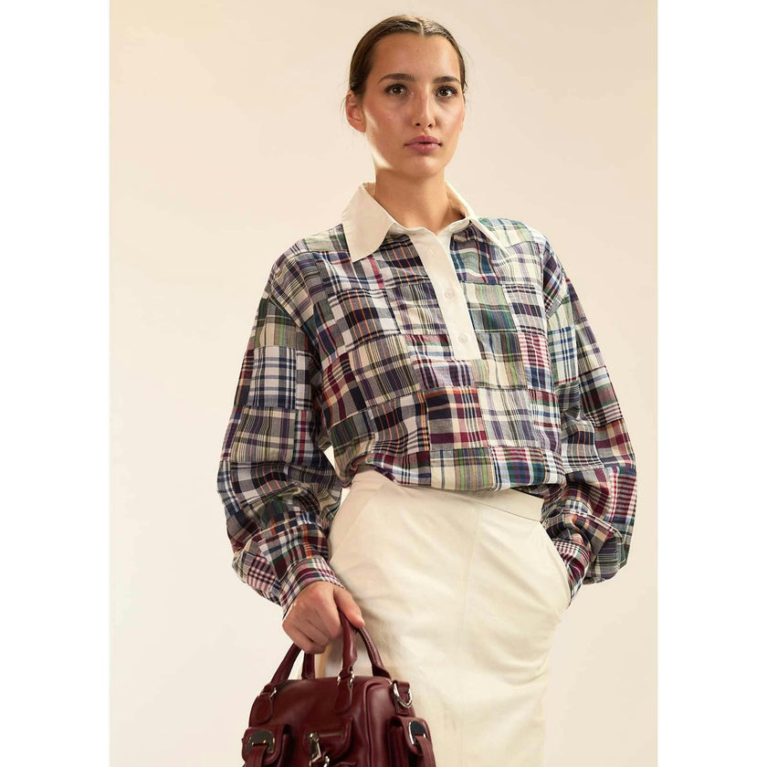Marisol Madras Rugby Shirt