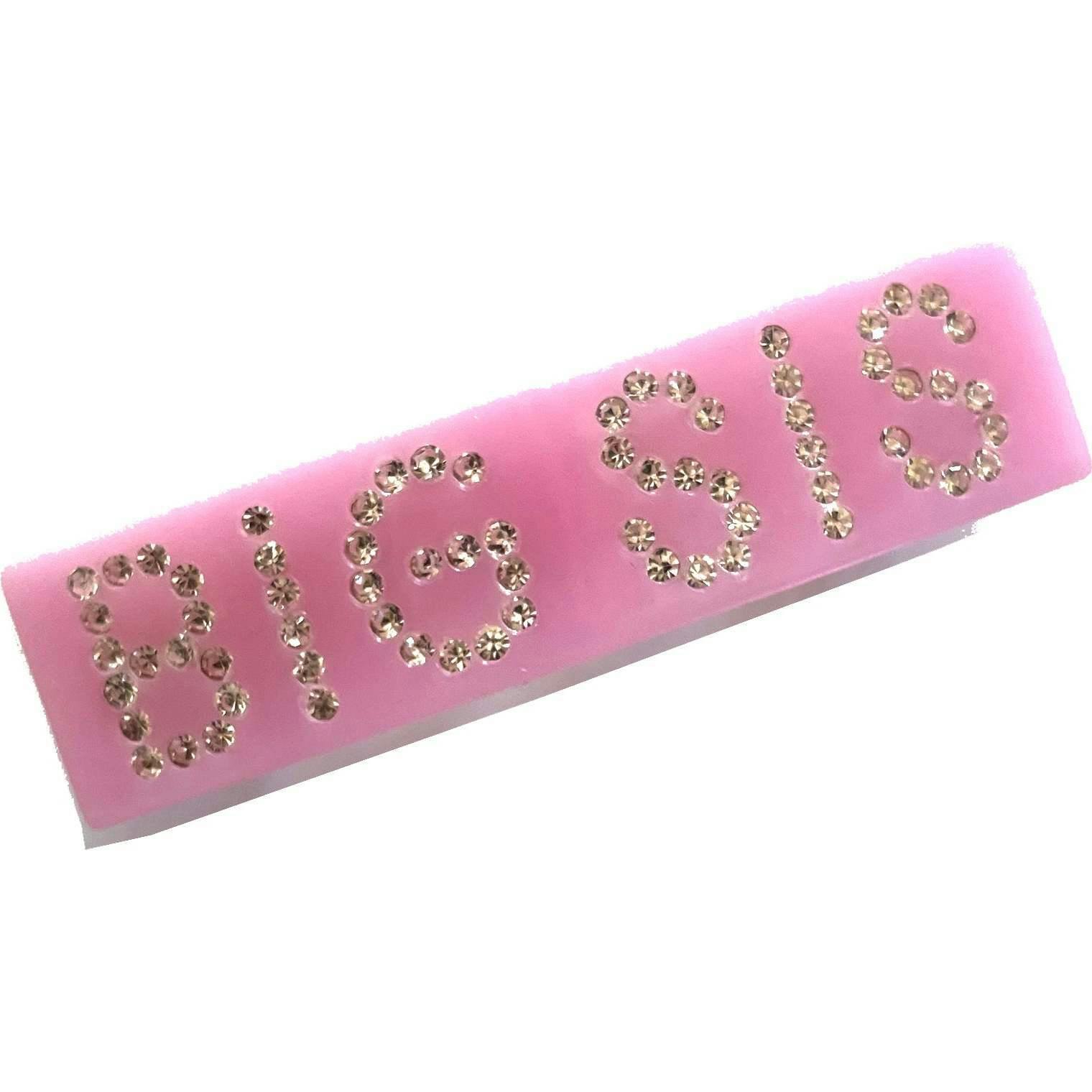 Big Sis Acrylic/Rhinestone Barrette