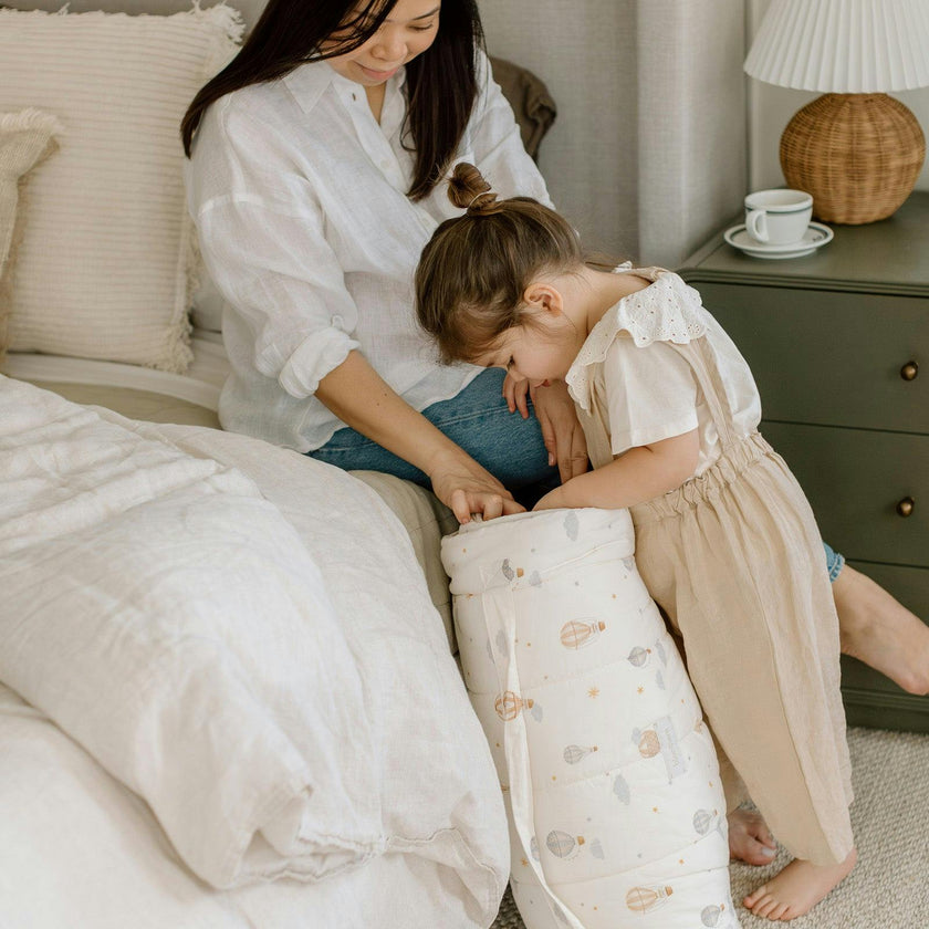 Organic Toddler Nap Roll-N-Rest Mat Set