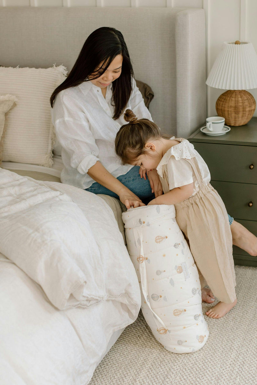 Organic Toddler Nap Roll-N-Rest Mat Set