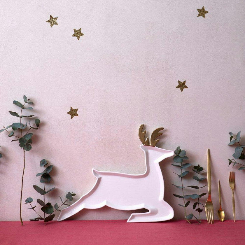 Porcelain Reindeer Plates