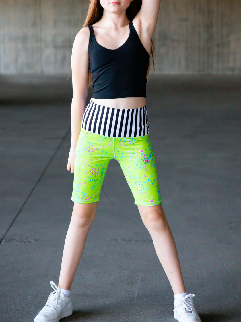 Carole - Printed Activewear Bike Shorts