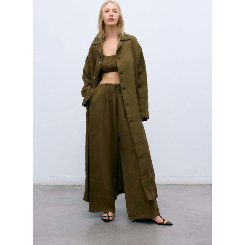 Melissa Woman Pant Palazzo Earthy Olive